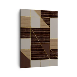Tablou pe pânză - Un mozaic de maro și auriu - 50x70 cm