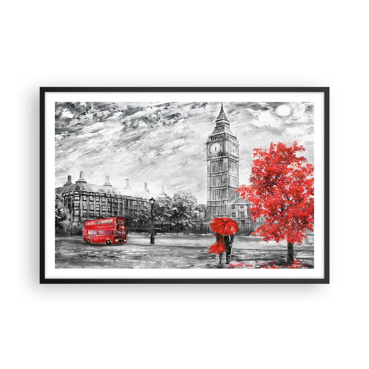 Poster în ramă neagră - O zi excitantă - 91x61 cm