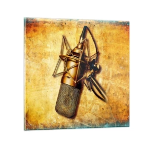 Tablou pe sticlă - Anii de aur ai radioului - 60x60 cm