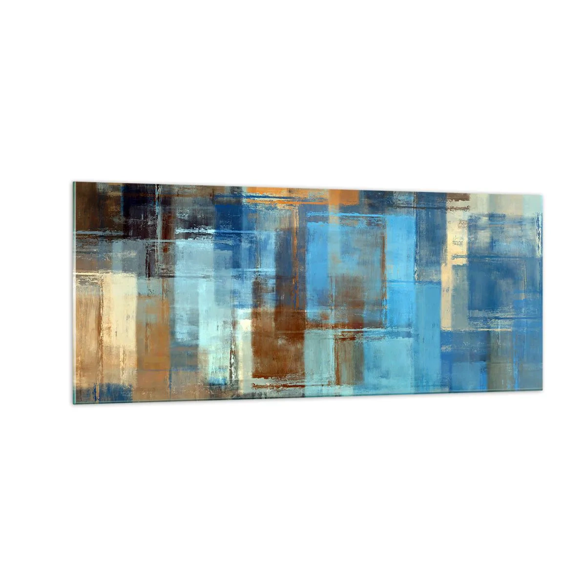 Tablou pe sticlă - Prin valul albastru - 100x40 cm