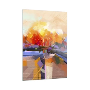 Tablou pe sticlă - A devenit toamnă - 50x70 cm