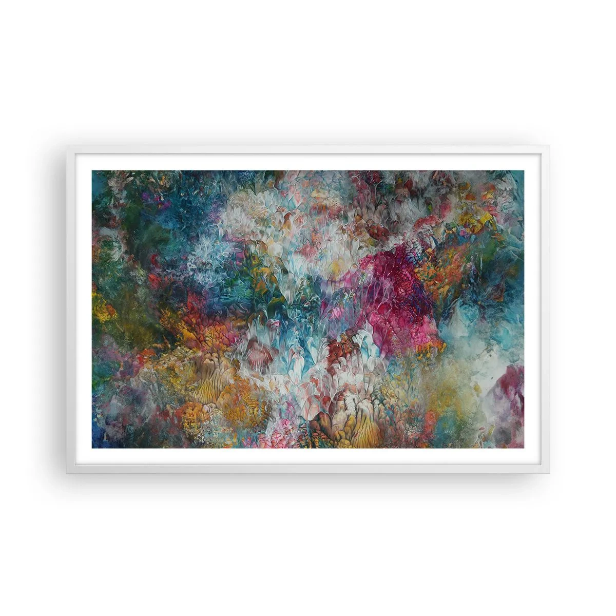 Poster în ramă albă - În plină înflorire - 91x61 cm