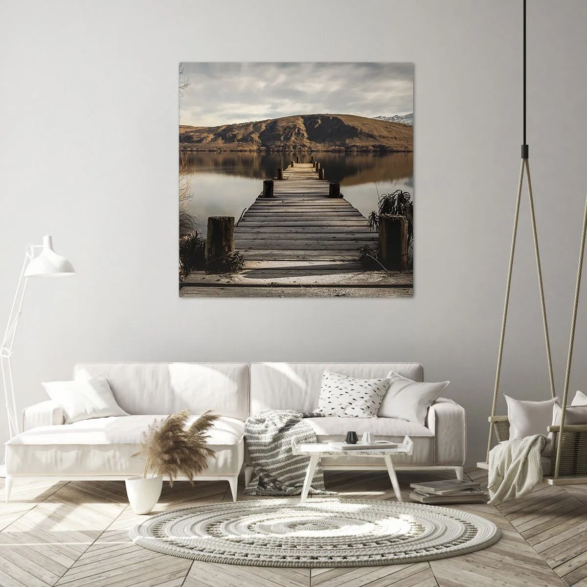 Tablou pe pânză - Peisaj în tăcere - 70x70 cm