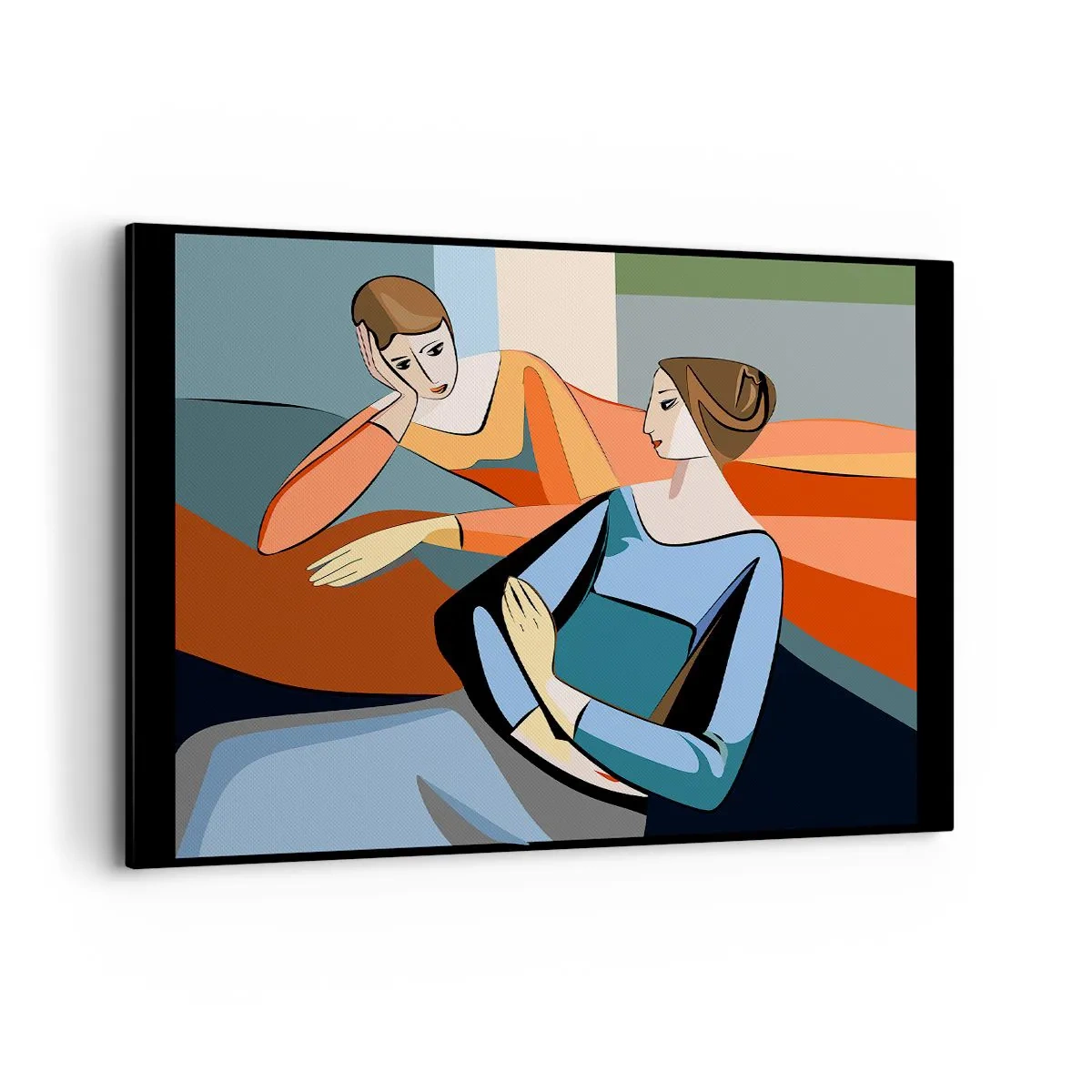Tablou pe pânză - Un moment de confidențe - 100x70 cm