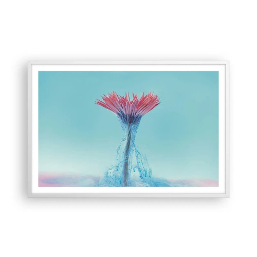 Poster în ramă albă - Într-o unduire revigorantă - 91x61 cm