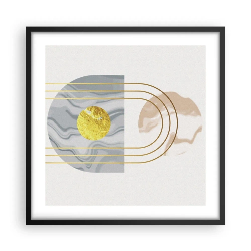 Poster în ramă neagră - Lumină și strălucire - 50x50 cm