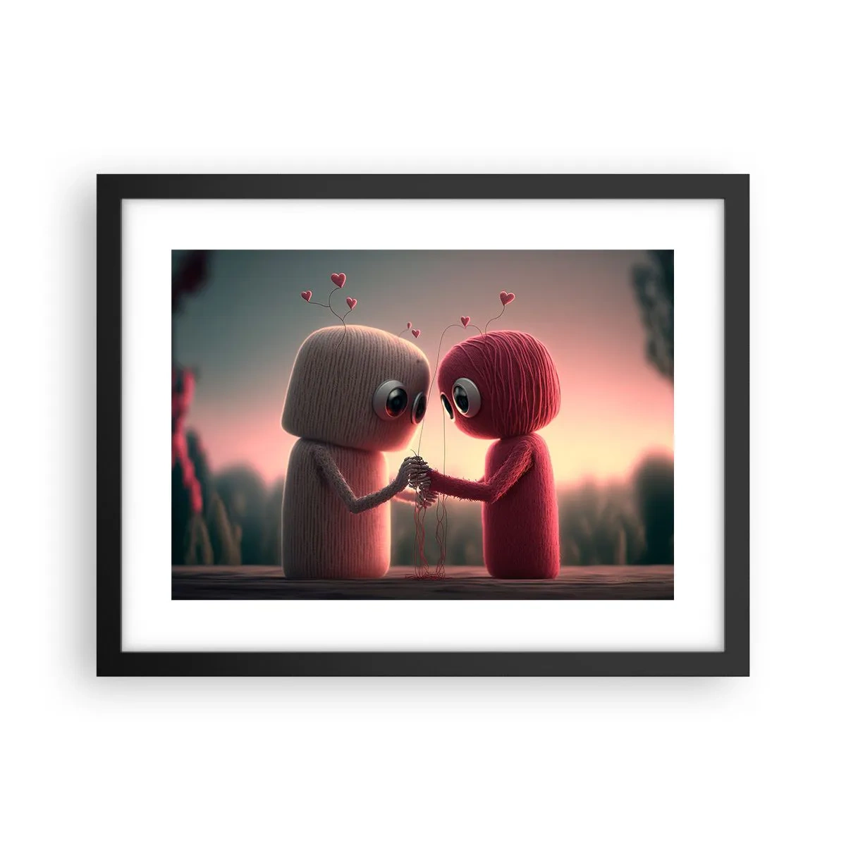 Poster în ramă neagră - Toată lumea are voie să iubească - 40x30 cm