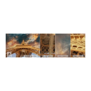 Mostră tapet Premium Canvas - Cum a ajuns omenirea la cer - turnul Eiffel, Arhitectură, Paris - 100x30 cm