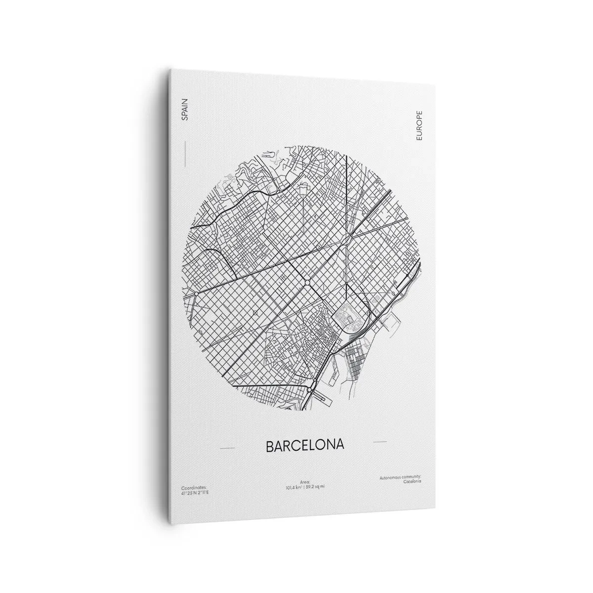 Tablou pe pânză - Anatomia Barcelonei - 80x120 cm