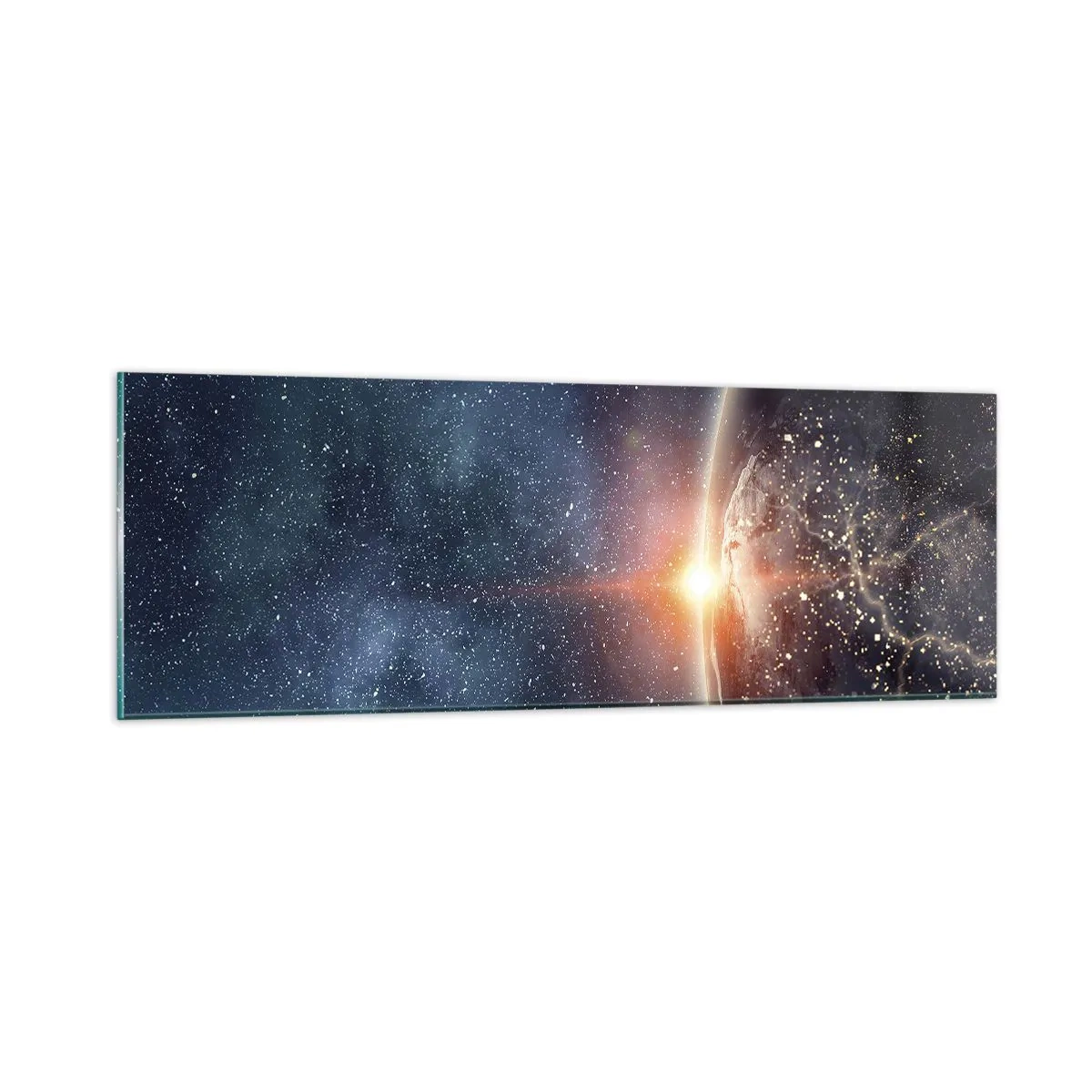 Tablou pe sticlă - Într-o nouă perspectivă - 90x30 cm