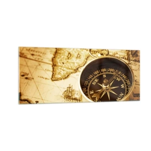 Tablou pe sticlă - Est sau vest? - 100x40 cm