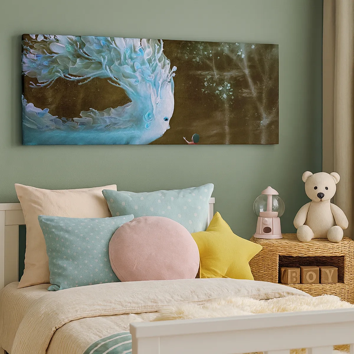 Tablou pe pânză - Întâlnire fantastică - 30x30 cm