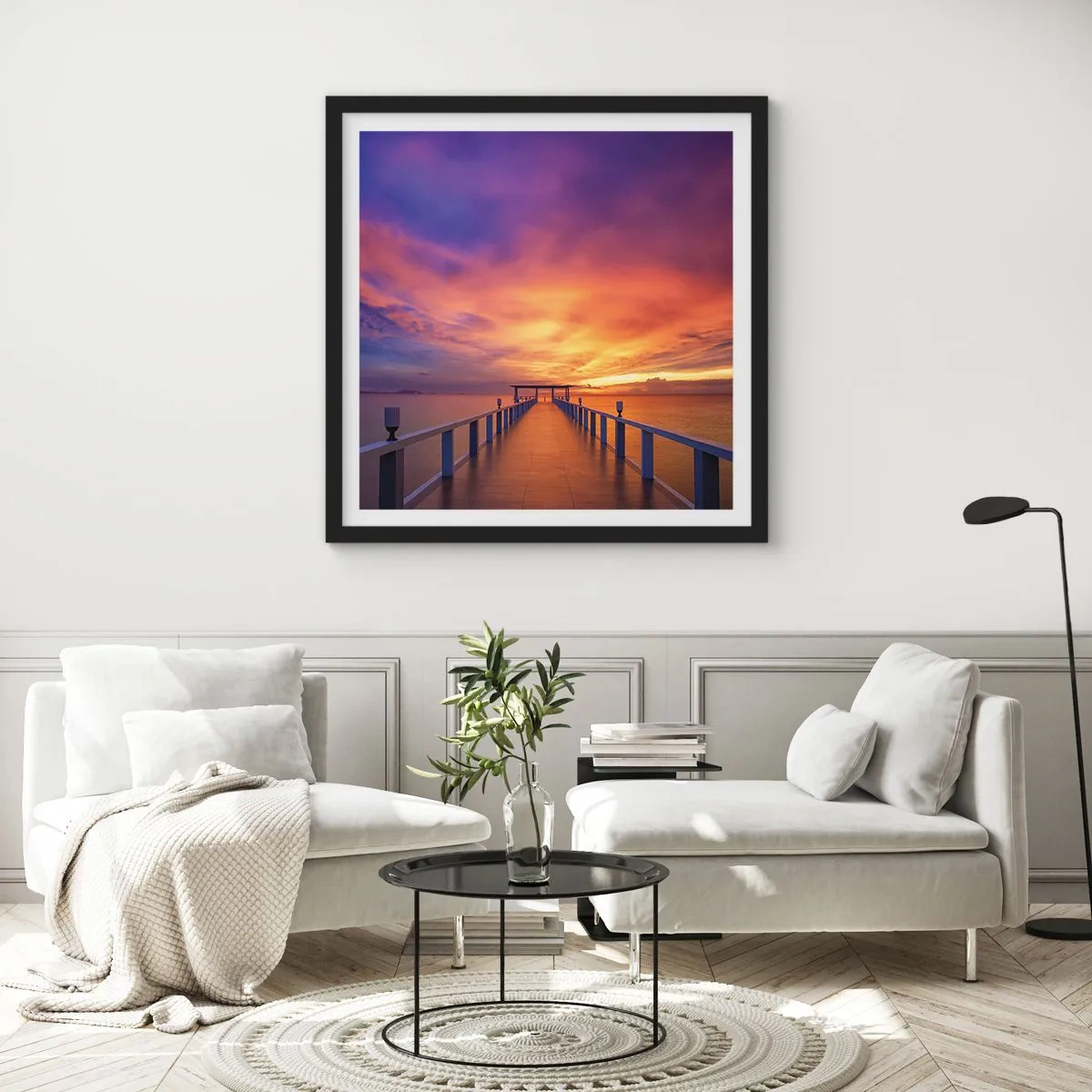 Poster în ramă neagră - Fără sfârșit - 60x60 cm