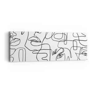 Tablou pe pânză - Într-o încurcătură de emoții - 90x30 cm