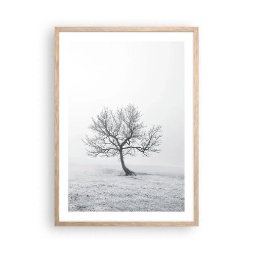 Poster în ramă de stejar deschis - Împotriva neantului - 50x70 cm
