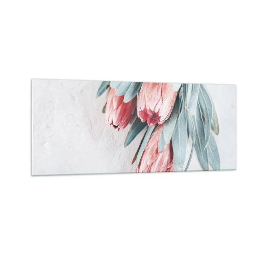 Tablou pe sticlă - Rușinate de propria lor frumusețe - 100x40 cm