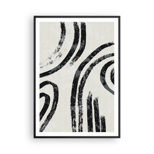 Poster în ramă neagră - Pe jumătate oprit - 70x100 cm