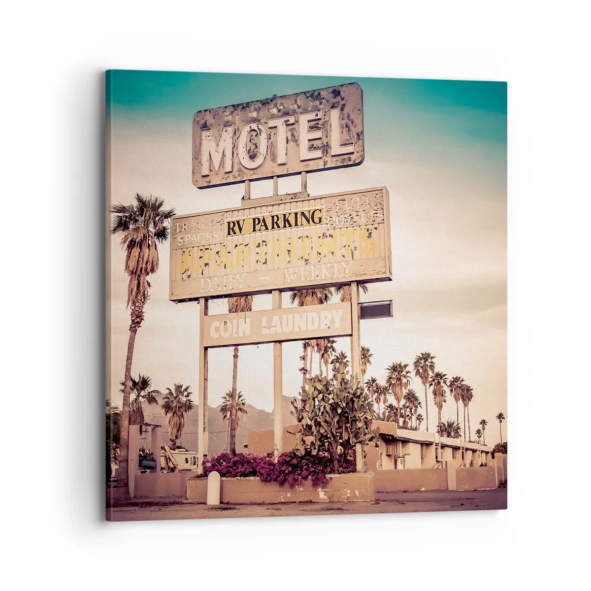 Tablou pe pânză - Timpul s-a oprit aici - 70x70 cm