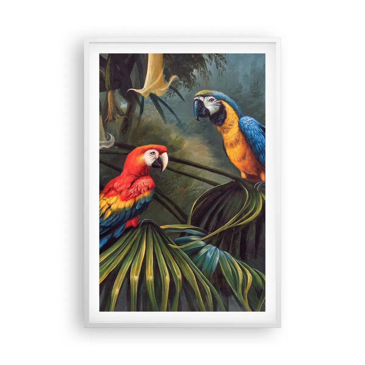 Poster în ramă albă - Romantismul la tropice - 61x91 cm