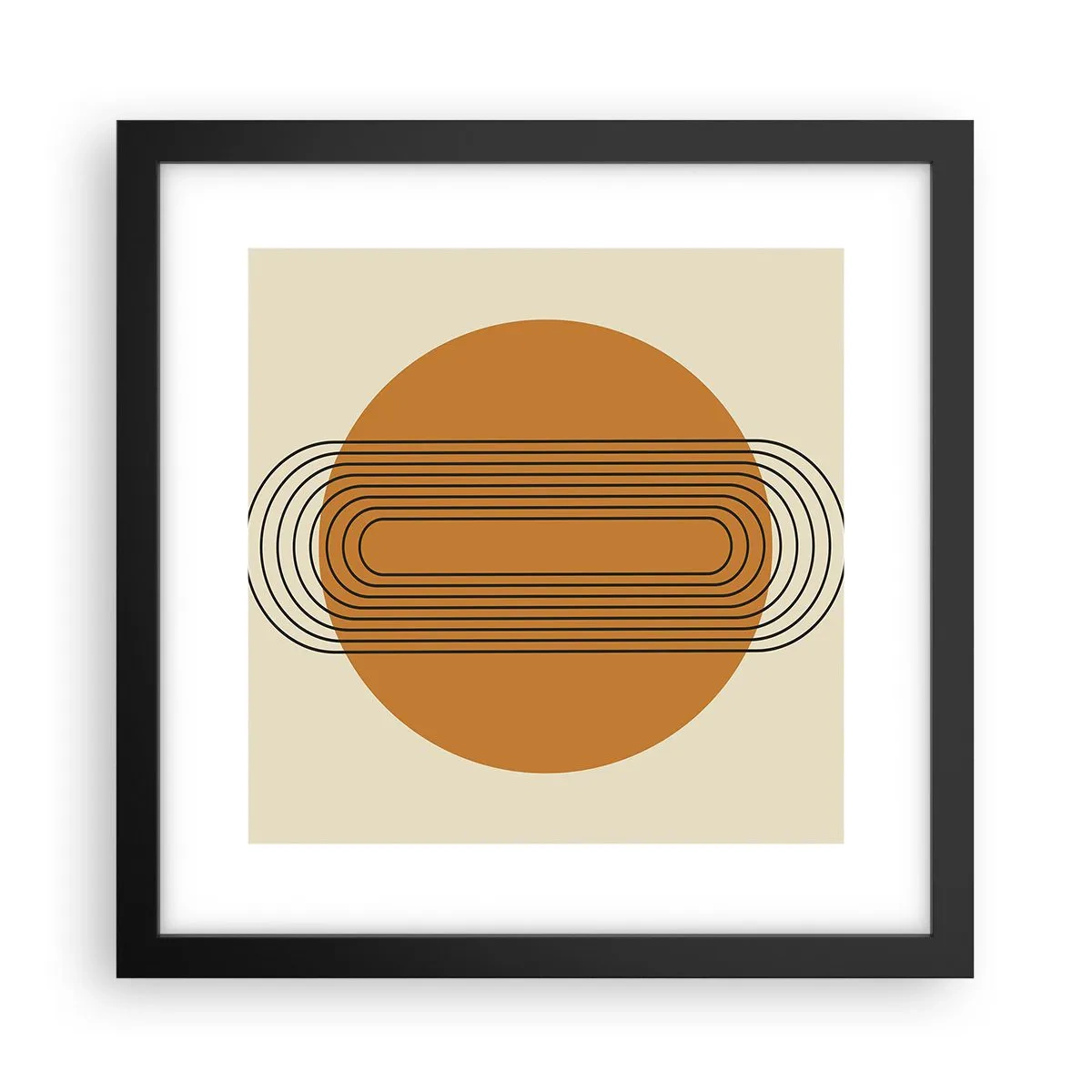 Poster în ramă neagră - Planul perfect - 30x30 cm