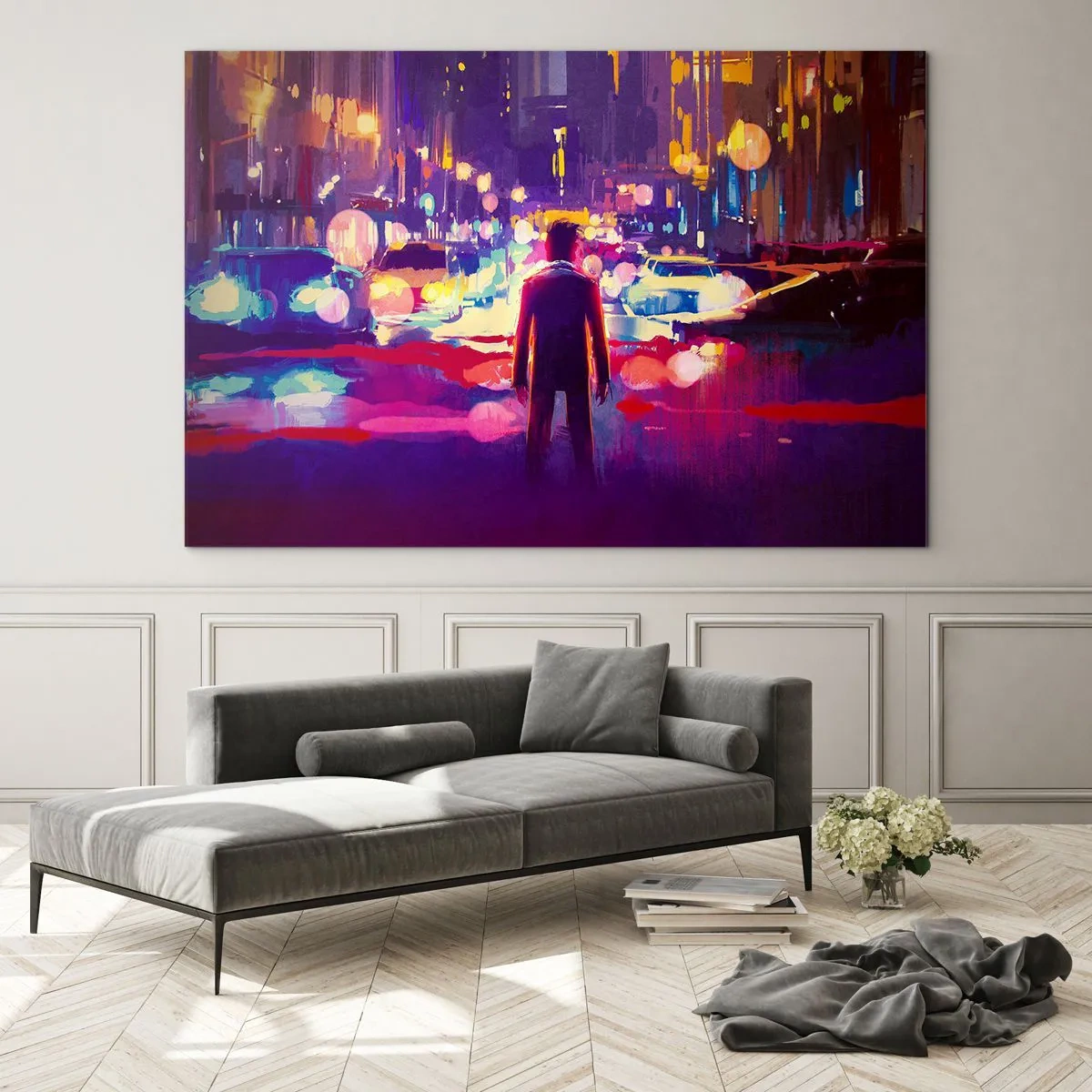 Tablou pe sticlă - Scufundat în lumină - 100x70 cm