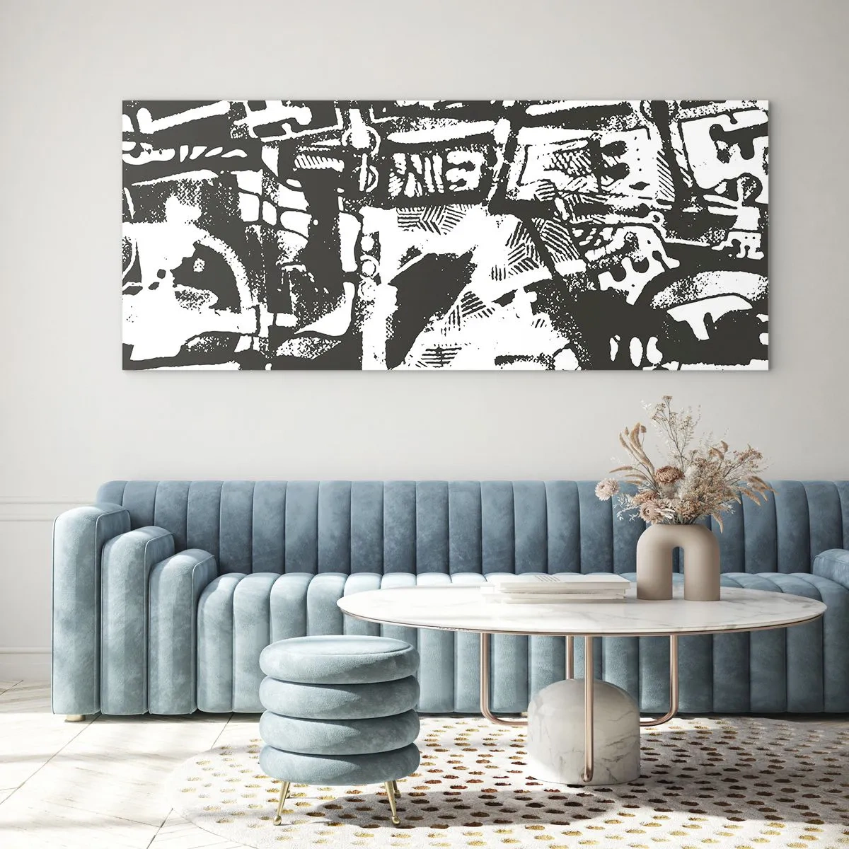 Tablou pe sticlă - Ordine sau haos? - 120x50 cm