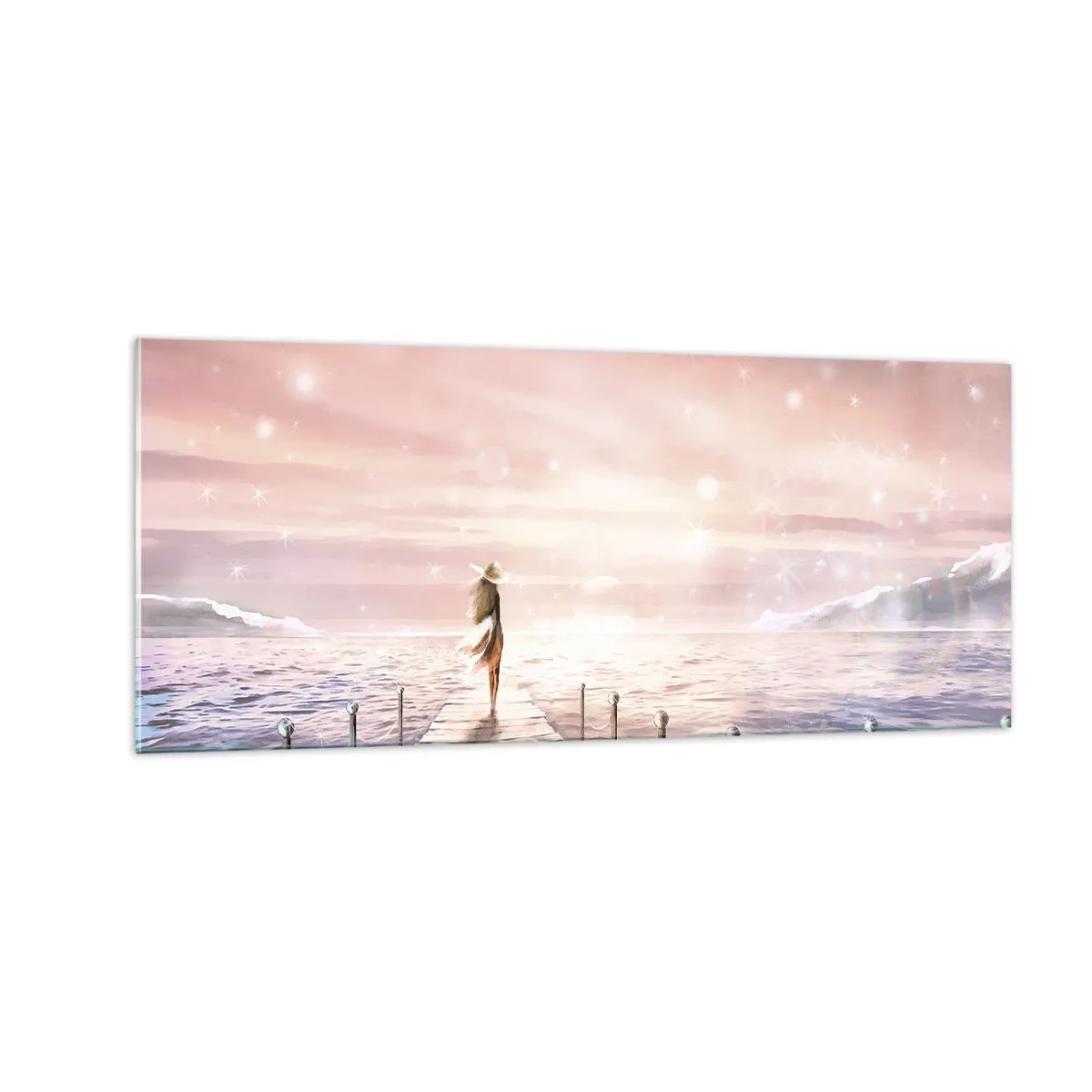Tablou pe sticlă - În lumina unui vis - 100x40 cm