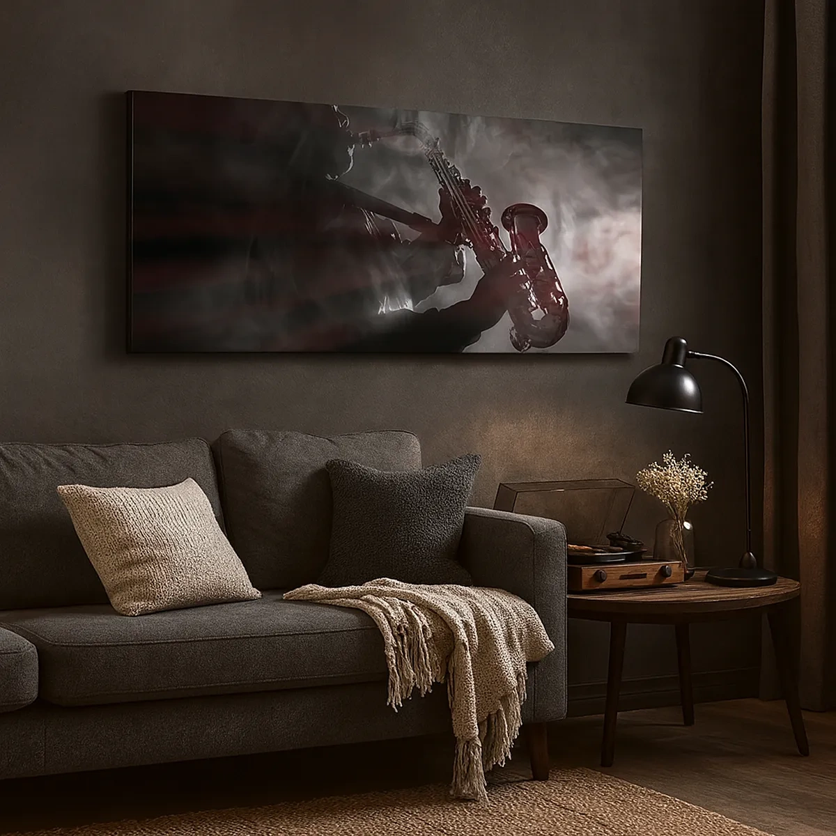 Tablou pe pânză - În aburul jazzului - 30x30 cm