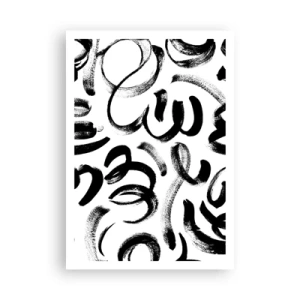 Poster - Negru pe alb - 70x100 cm