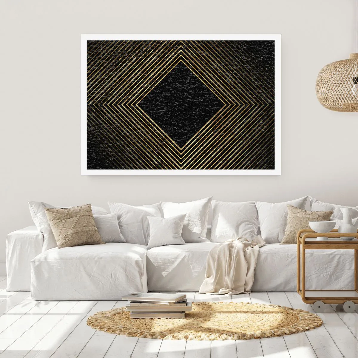 Poster - Geometrie în stil glamour - 50x40 cm