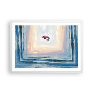 Poster în ramă albă - Spre o altă dimensiune - 70x50 cm