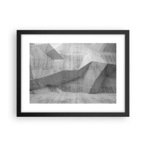 Poster în ramă neagră - O adevărată provocare - 40x30 cm