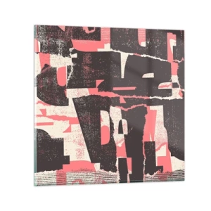 Tablou pe sticlă - Toată această agitație - 70x70 cm