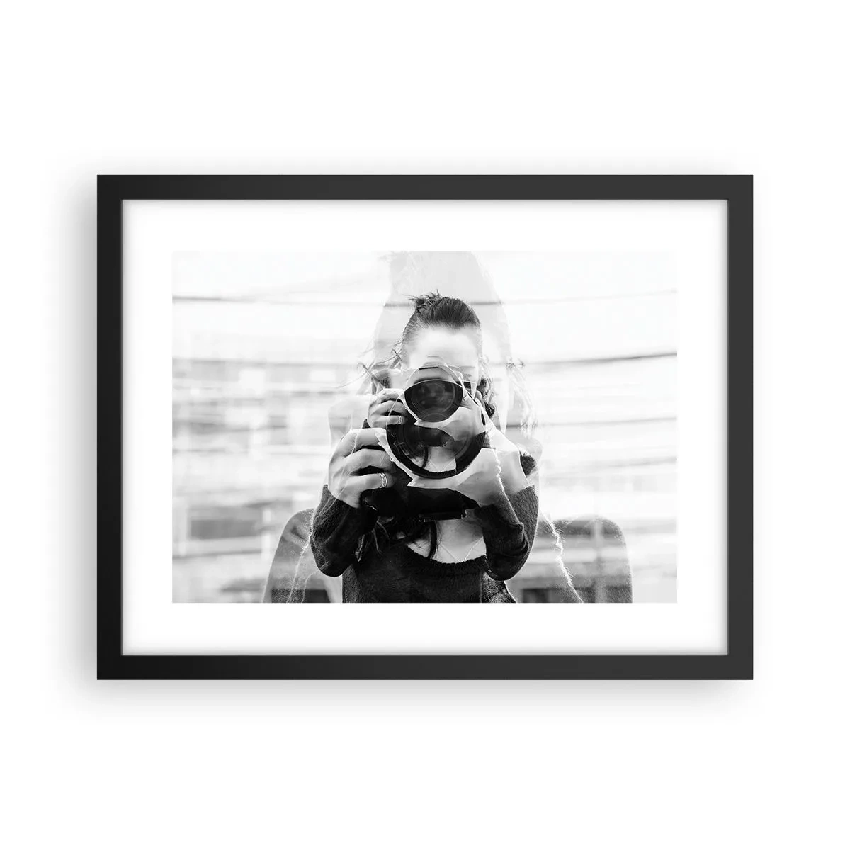 Poster în ramă neagră - Creator și material - 40x30 cm