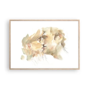 Poster în ramă de stejar deschis - Jumătatea găsită? - 100x70 cm