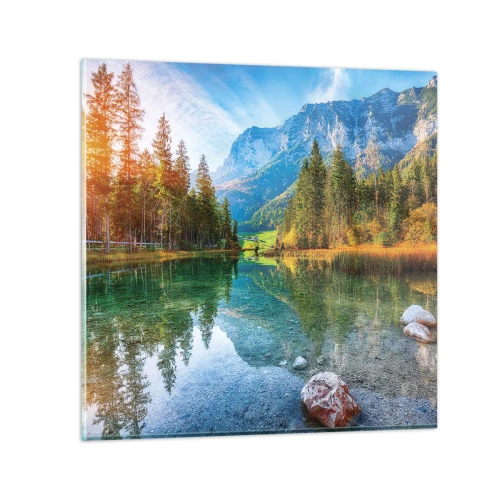 Tablou pe sticlă - Blândețea toamnei - 70x70 cm