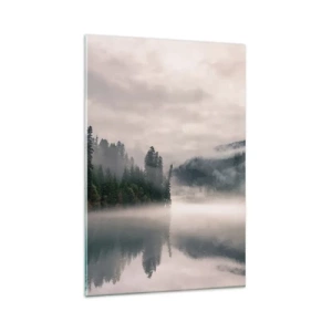 Tablou pe sticlă - În reverie, în ceață - 80x120 cm