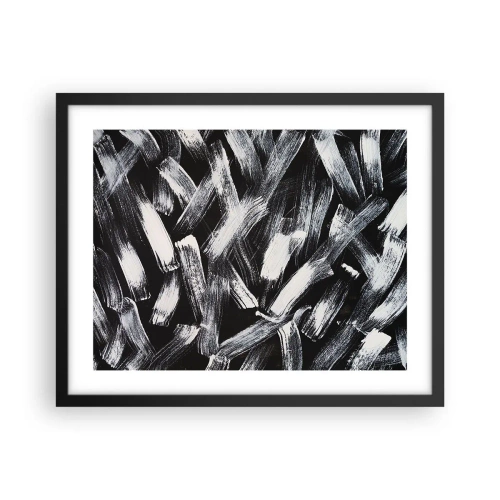 Poster în ramă neagră - Abstracție în spirit industrial - 50x40 cm