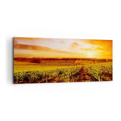 Tablou pe pânză - Cu un iz de fructe, cu o notă de soare - 100x40 cm