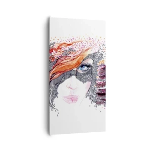 Tablou pe pânză - Cu ea fiecare zi e o sărbătoare - 65x120 cm