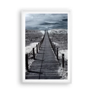 Poster în ramă albă - Spre țărm - 61x91 cm