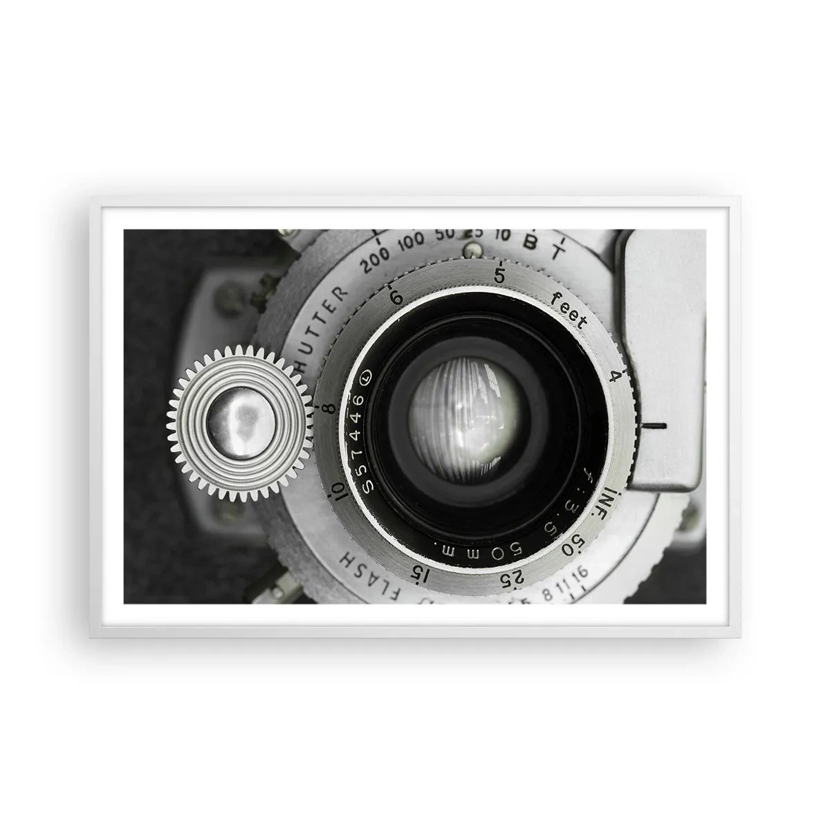 Poster în ramă albă - Povestea de la Hollywood - 91x61 cm