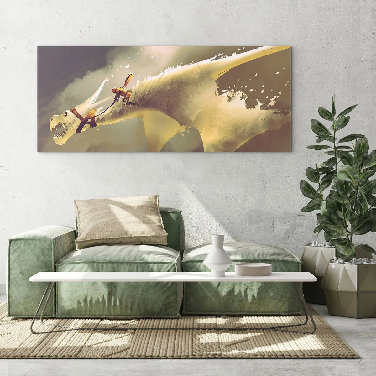 Tablou pe sticlă - Salvăm lumea - 90x30 cm