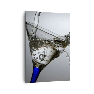 Tablou pe pânză - Apă pură în sticlă de cristal - 70x100 cm