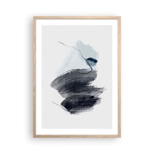 Poster în ramă de stejar deschis - Intensitate și mișcare - 50x70 cm