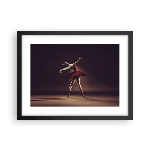 Poster în ramă neagră - Prima balerină - 40x30 cm