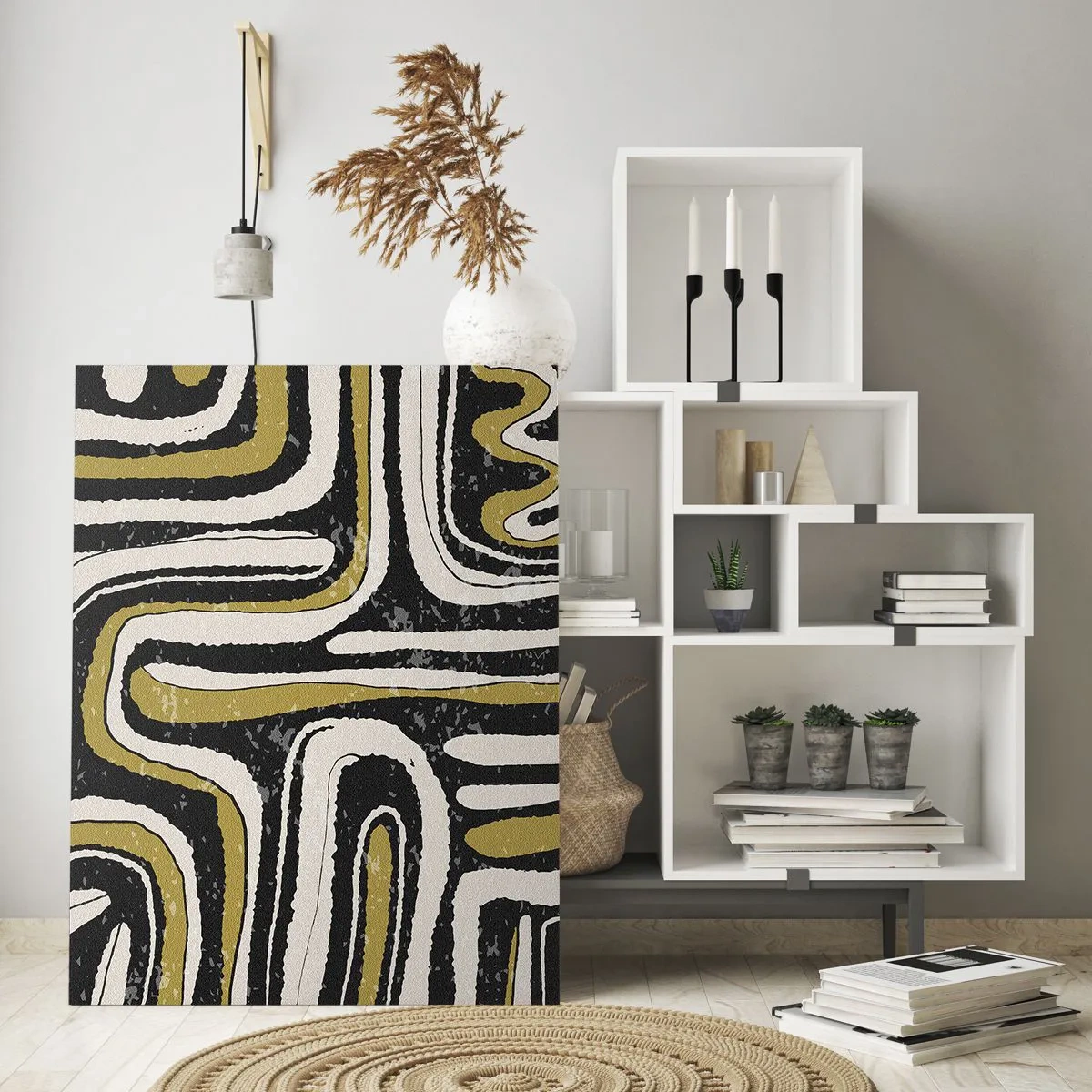 Tablou pe sticlă - Compoziție: pasaje și alei - 80x120 cm