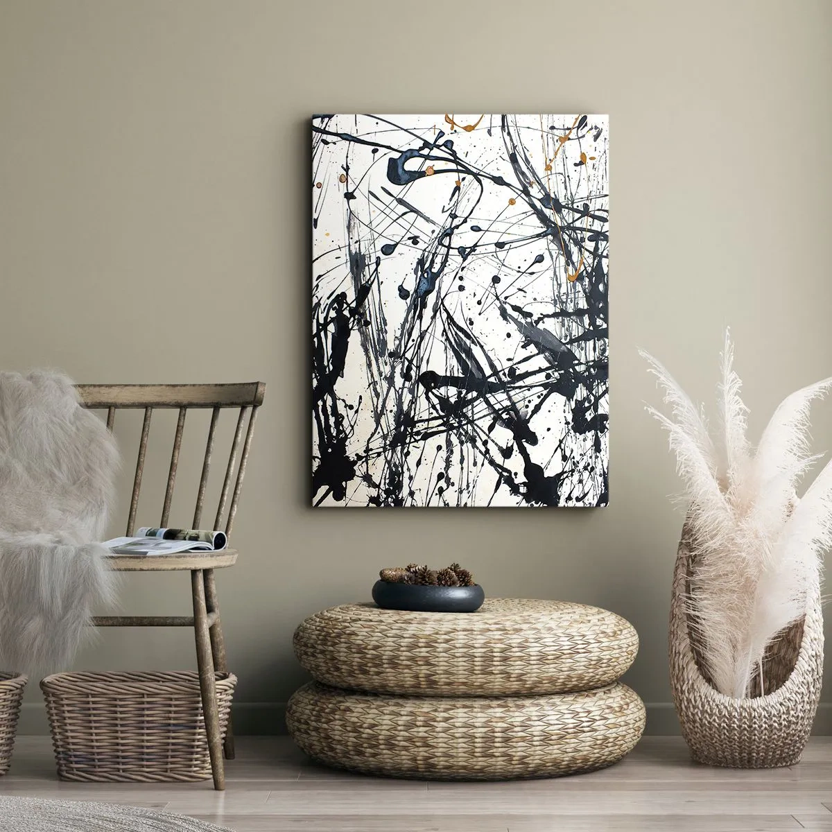 Tablou pe pânză - Abstracție expresionistă - 50x70 cm
