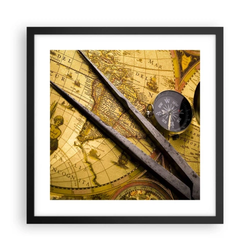 Poster în ramă neagră - Unde sunt aceste comori? - 40x40 cm