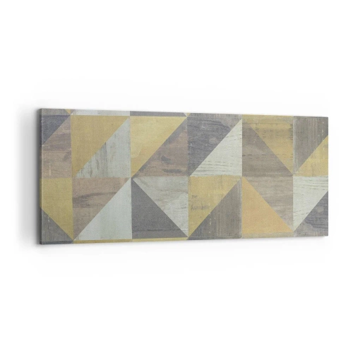 Tablou pe pânză - La unghiul triunghiului - 100x40 cm